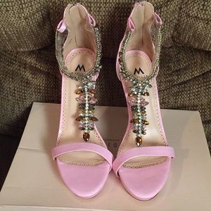 Pink Rhinestone Heels